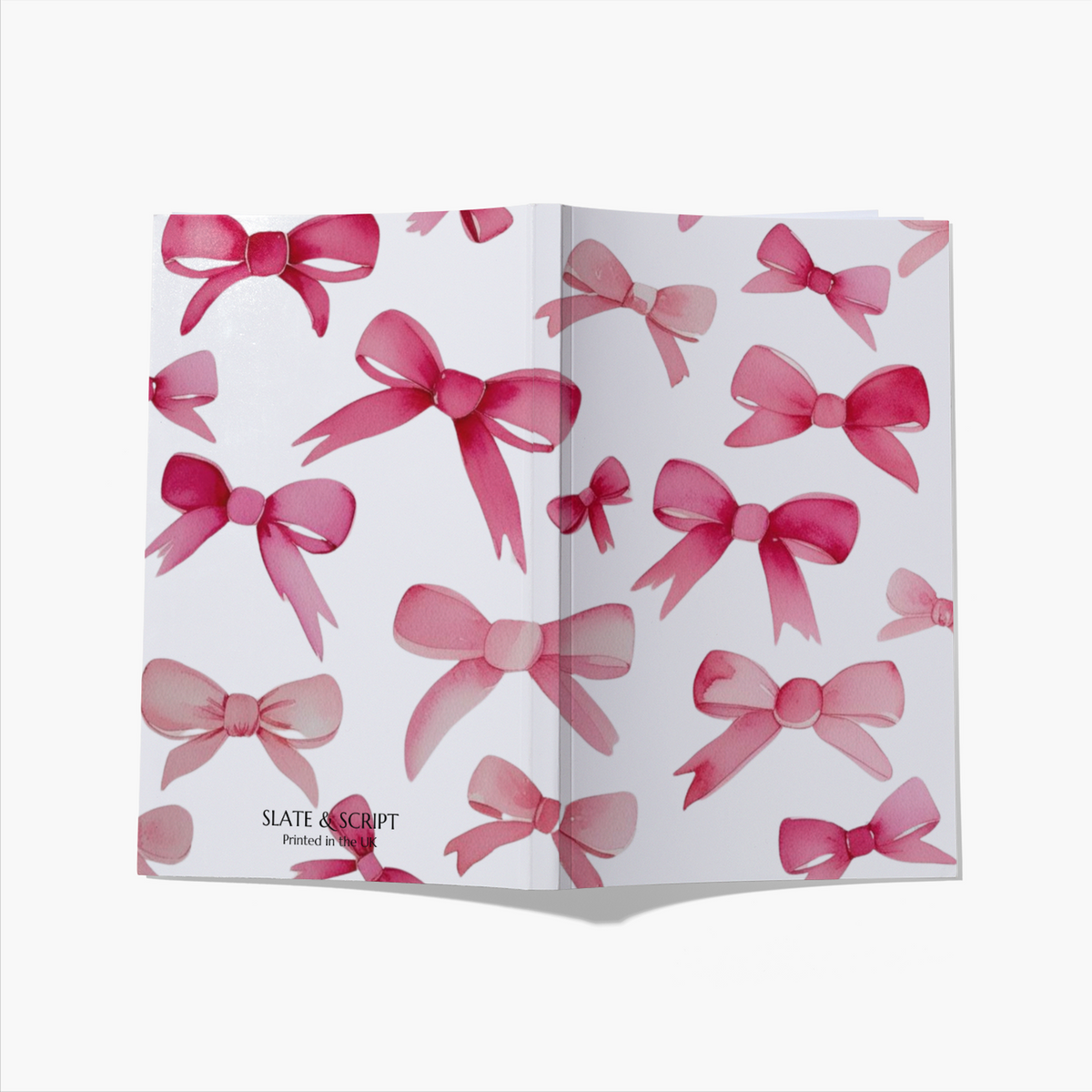 'Pink Bows' A5 Notebook 80 pages