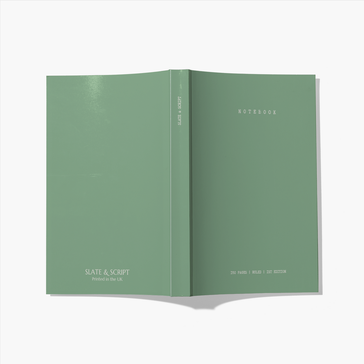 Premium 'Sage' A5 Soft feel Notebook 160 pages