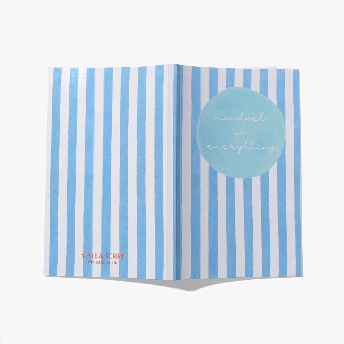 'Mindset is Everything' Striped A5 Notebook 80 pages