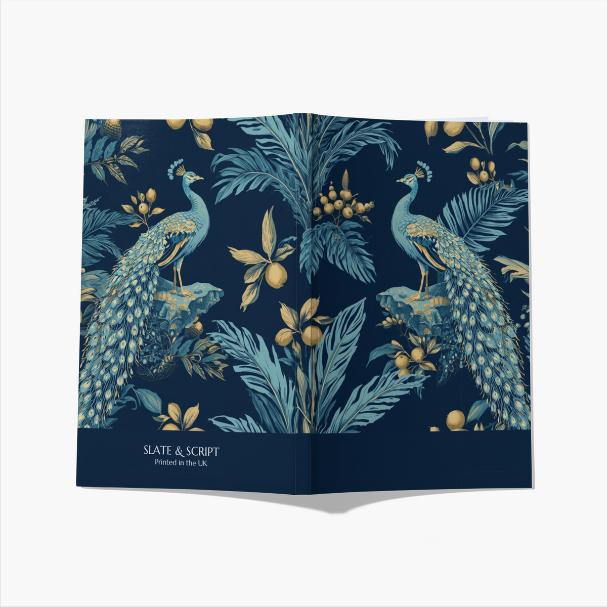 Peacock Toile A5 Notebook 80 pages